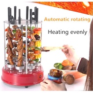 home Bbq grills kebab skewer 360 rotate electric stove dapur elektrik