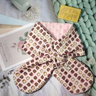 日本薄棉布粉紅貓與可麗露手作圍脖-不分年齡圍脖-短圍巾-脖圍