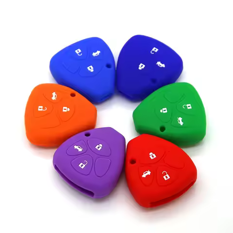 2/3/4 Buttons Silicone Key Case For Toyota Corolla RAV4 CV9402 Camry REIZ Highlander Yaris Remote Co