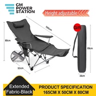 Camping Chair Folding with Leg Rest Folding Outdoor Chair Armchair Fishing Chair Adjustable