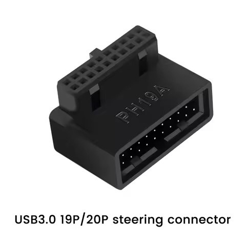 2PC PH19A PH19B USB 3.0 19 Pin 90 Degree Computer Converter Desktop Computer Motherboard Adapter Con