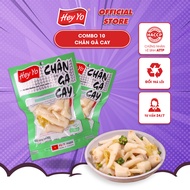 Combo 10 Chân Gà Cay Hey Yo 80g chân gà ngâm ớt xanh hàng Việt Nam thơm ngon chất lượng