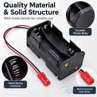 ICRAFT 1/2/4pcs RC ON/ Switch, Black Plastic JST Connector 6V Receiver Box,  5.7*3.0*3.0cm RC Light 