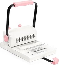 Vagbstu Cinch Book Binding Machine,2:1Spiral Binding Machine with Slide Ruler Compatible with Wire o