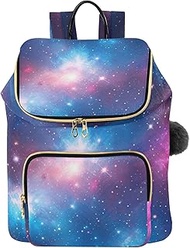 Galaxy Deep Blue Woman Backpack Handbags, Medium Womens Fashion Backpack 15L