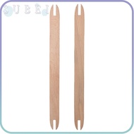 SULIN Weaving Tools, Log Color 2pcs Weaving Loom, Loom 30*2.3cm Wood Weaving Accessories Tapestry