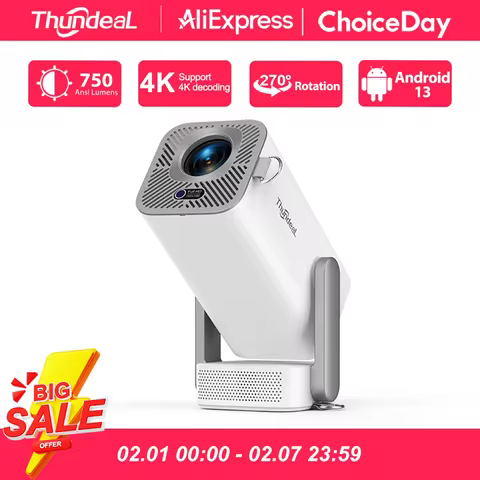 ThundeaL TD80 Pro Mini Full HD Projector PK HY320 HY300 Smart Home Theater 4K Full HD 1080P Video TD