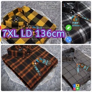 KEMEJA Short FLANEL SHIRT 7XL SUPER JUMBO 5XL 6XL 7XL SHORT
