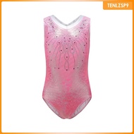 [tenlzsp9] Girl Gymnastics Leotard Sportswear Sleeveless Athletic Dance Clothes Girls Ballet Costume Athletic Leotard Dress Bodysuit