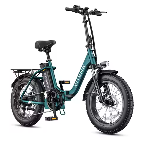ENGWE L20 2.0 Electric Bike,750W Power Folding E-bike Speed 32 KM/H,20"x 3.0"Fat Tires, 52V 13Ah Bat