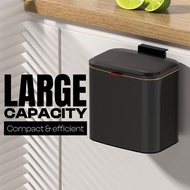 4L/8L Metal Dustbin Hanging Wall Mounted Dustbin Sink Room Desk Bathroom Trash Can
