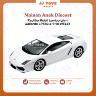 Mainan Anak Diecast Replika Mobil Lamborghini Gallardo LP560-4 1:18 WELLY Cocok Untuk Kado Ultah