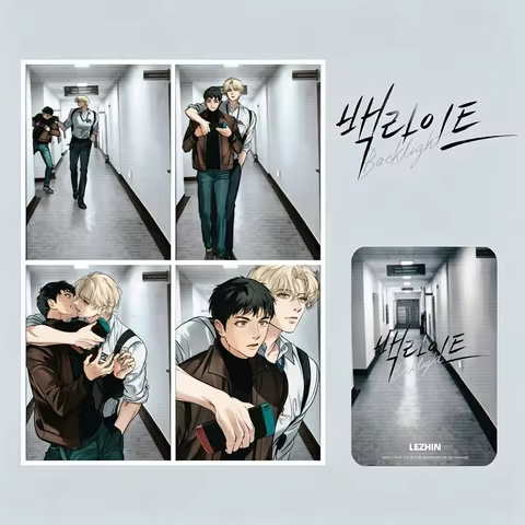 Backlight 4-Cut Photocard BL Webtoon Character LOMO Card Han Seoin Baek Youngwoon Fans Souvenir Gift