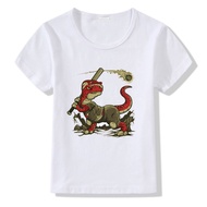 Worldboysclothingwhitetshirt2026dinosaurjurassic2026harajuku Fashion childrencasualshirtttopscodkids