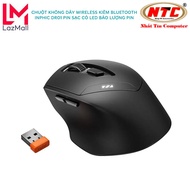 Chuột không dây pin sạc INPHIC DR01 silent click cực êm - hỗ trợ wireless kiêm bluetooth (đen) Nhat