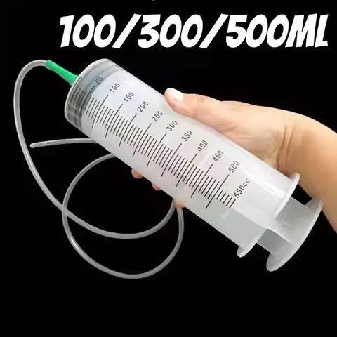 100/300/550ml Syringe Large Syringes Needle Barrel Oil Pump with Scale Oil Suction Vacuum Syringe Pi