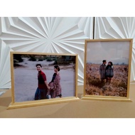 6R Wooden Frame (15x20 cm) Double Acrylic Transparent