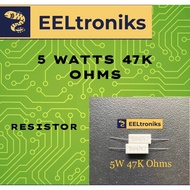 5W 47K Ohms Cement Resistor 5 Watts 47K Ohms 2Pcs per Set