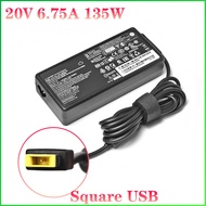 Laptop Adapter 135W 20V 6.75A USB C Notebook Charger for Lenovo T440p Y50-70 R720 Y700 T540p P51 P52