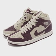 Nike Wmns Air Jordan 1 Mid SE 米白 酒紅 紫 女鞋 喬丹 1代 休閒鞋 DR0501-200