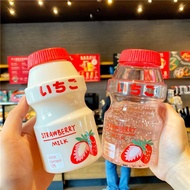 Cute Men Women Fashion Yakult Plastic Water Cup Portable Large-Capacity Drink Children Cup with Stra