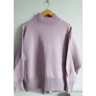 Lope' Picnic Pastel Purple Climbing Neck Sweater Women