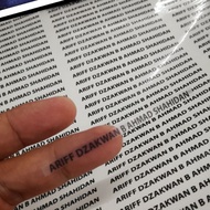 Sticker nama buku tulis, sticker nama buku teks, sticker nama buku latihan