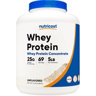 Nutricost Whey Protein Powder, Unflavored, 5 pounds - from Whey Protein Concentrate QSU7