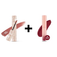galerybeautysemarang PAKET LIPS OMBRE LIPCREAM HANASUI SALTEDGLAM (salted caramel + glam) Cairan Gli