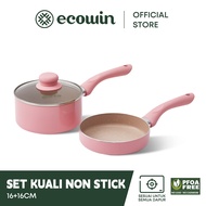 Ecowin Cookware Set periuk non stick Pan Milk Pan + Frying Pan PFOA Free Suitable for All Stoves