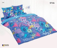 TOTO 🔻 ชุดประหยัด 🔻 ชุดผ้าปูที่นอน + ผ้าห่มนวมเอนกประสงค์ 3.5/5/6 ฟุต ลายลีโล แอนด์ สติช Lilo and St