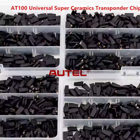 Autel AT100 Universal Super Ceramics Transponder Chip Add Smart Key Work with KM100 IM508 and IM608 