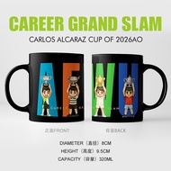 Alcaraz 26 Macau All Slam Alcaraz Mug Black Ceramic Water Gift Event Prize