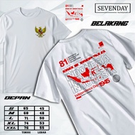 MERAH SEVENDAY.IDN - INDONESIAN T-SHIRT Independence Vol.7 Happy 80 - Adult August 2026 T-shirt 17 A