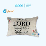 Dakki 20"x30" Psalm 37:4 King Pillow