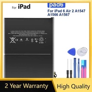 7340mAh Replacement Battery For Apple iPad 6 Air 2 IPad6 Air2 A1547 A1566 A1567