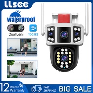 LLSEE YOOSEE Dual Lens Dual Screen WiFi CCTV Full Color HD Security Camera 8 Million Pixel Bidirecti