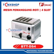 Bread Toaster 4 Slot Stainless Steel BTT-DS4 FOMAC