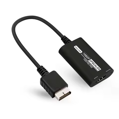 RGBS YPbPr 1080P Converter Adapter with HD Cable Accessories for Classic PS1 PS One Fat PS2 Slim PS2