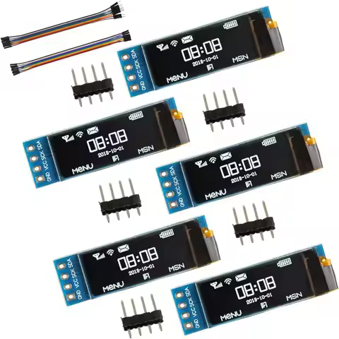 0.91" I2C IIC OLED Display Module 128x32 Pixel Mini Self-Luminous Display Screen Board for Arduino P