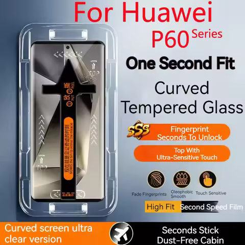 P60Pro Dust-Free Cabin Tempered Glass For Huawei P60 Pro Screen Protector P60Art Second Pasting Box