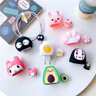 Apple Charger Protective Case 20W Fast Charging Head 18W Cute Cartoon Soft