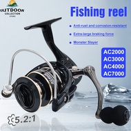 AC2000-AC7000 Fishing Reel Spinning Fishing Reel Fshing Rod Set Fishing Set Accessories