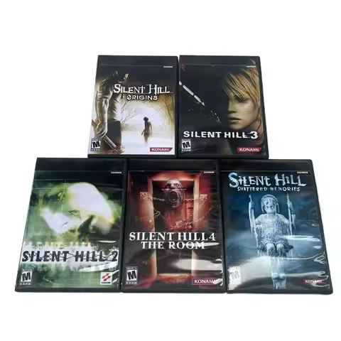 PS2 Silent Hill Series Burn Disc with Manual Copy Disc Game Unlock Console Optical Driver Retro Vide