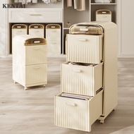 KENTAI Household multi-layer drawer pants storage cabinet trolley movable large-capacity locker