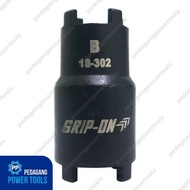 Eelic Crown Key - Clutch Nut - Double Crown Socket B Grip On 18-302 Y-4