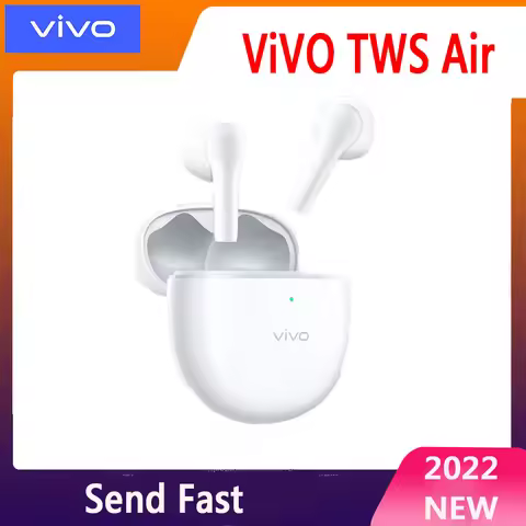 Vivo TWS Air TWS Earphone Bluetooth 5.2 Dual Mic AI Noise Cancelling Wireless Headphone 25 Battery L