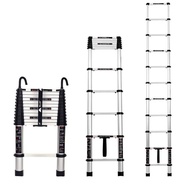 Household Engineering Loft Telescopic Thickened Ladder Aluminum Alloy Folding Herringbone Lift Ladde