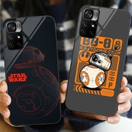 star was bb8 01 Glass Phone Case For POCO F3 F4 F5 M3 M4 M5 M6 4G X3 X4 GT NFC X5 X6 PRO 5G