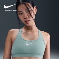 Nike Womens Swoosh Medium Support Sport Bra - Cannon